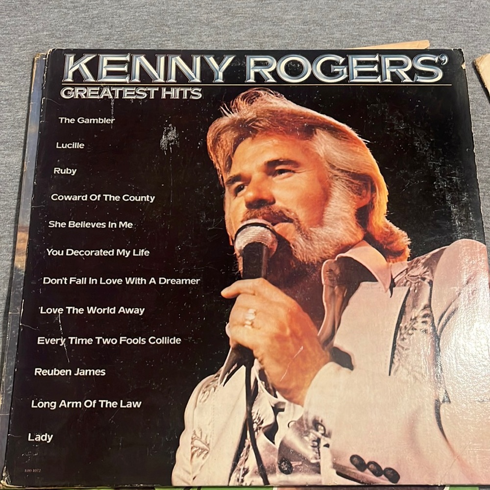 vintage Kenny Rogers greatest hits vinyl